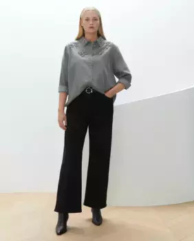 Женская джинсовая рубашка с длинным рукавом Couchel, цвет 820 Gris Medio