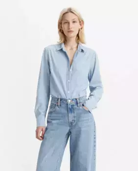 Женская джинсовая рубашка с длинным рукавом Levi's, синий