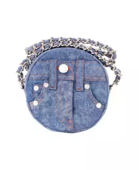Женская джинсовая сумка Moschino, синий