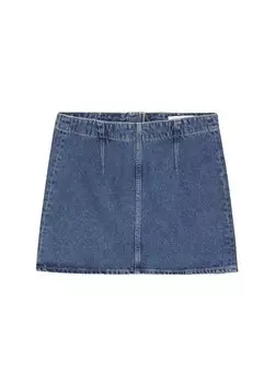 Женская джинсовая юбка цвета индиго с нормальной талией J20J2224821A4 Calvin Klein Jeans, индиго