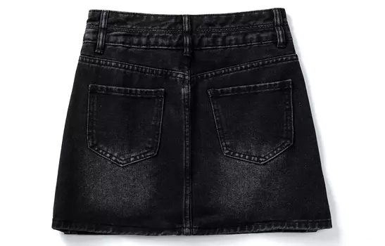 Женская джинсовая юбка Forever 21, Черный