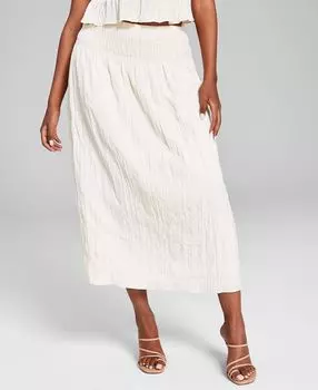 Женская фактурная юбка-миди без застежек And Now This