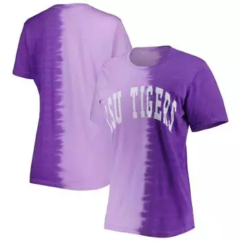 Женская фиолетовая футболка Gameday Couture LSU Tigers Find Your Groove с раздельным краем