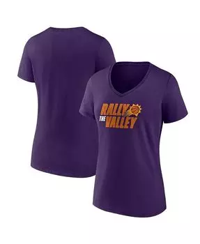 Женская фиолетовая футболка Phoenix Suns Hometown Collection с фирменным логотипом Fanatics, фиолетовый