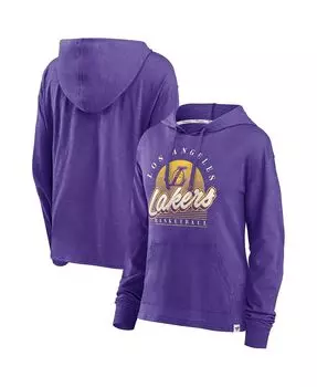 Женская фиолетовая футболка с капюшоном Los Angeles Lakers Full Steam Slub Fanatics