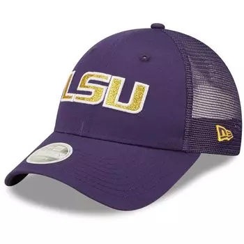 Женская фиолетовая кепка New Era LSU Tigers 9FORTY с логотипом Spark Trucker Snapback New Era