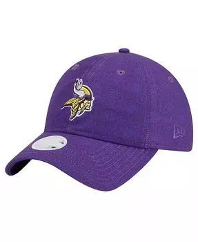Женская фиолетовая регулируемая кепка Minnesota Vikings Smiley 9TWENTY New Era, фиолетовый