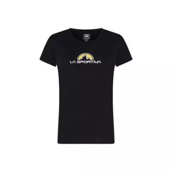 Женская фирменная футболка Black La Sportiva для скалолазания, чёрный