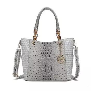 Женская фирменная сумка-тоут Miriam из веганской кожи MKF Collection от Mia K, белый