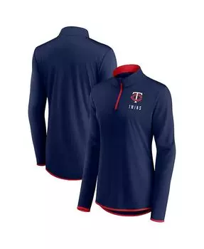 Женская фирменная темно-синяя куртка Minnesota Twins Worth The Drive с молнией четверть Fanatics, синий