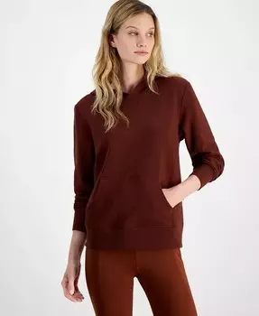 Женская флисовая худи с карманами-кенгуру ID Ideology, красный