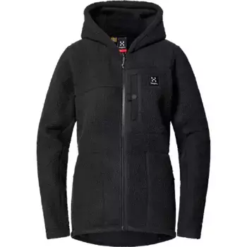 Женская флисовая кофта Haglfs Malung Pile Hood, черный
