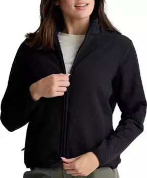 Женская флисовая куртка Free Fly с сеткой на спине, черный