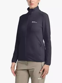 Женская флисовая куртка kolbenberg на полной молнии Jack Wolfskin, цвет Graphite