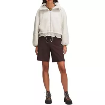 Женская флисовая куртка с фактурной застежкой-молнийй Lululemon, Nomad Gray/NOMD