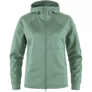 Женская флисовая куртка с капюшоном Abisko Grid Fjallraven, зеленый