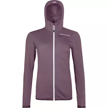 Женская флисовая куртка с капюшоном с легкой сеткой Ortovox, фиолетовый