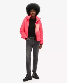 Женская флисовая куртка Trekker с капюшоном Superdry, розовый