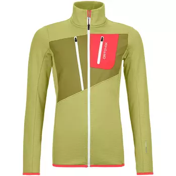 Женская флисовая куртка в сетку Ortovox, желтый