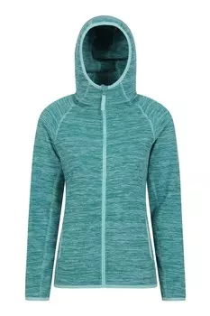 Женская флисовая меланжевая куртка Lleyn на молнии Mountain Warehouse, синий