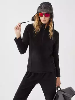 Женская флисовая толстовка с длинным рукавом и стоячим воротником LCW OUTDOOR