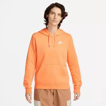 Женская флисовая толстовка с капюшоном Nike Sportswear Club, апельсин