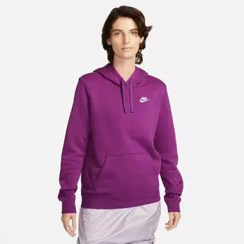 Женская флисовая толстовка с капюшоном Nike Sportswear Club, фиолетовый