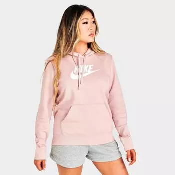Женская флисовая толстовка с капюшоном Nike Sportswear Logo Club, розовый