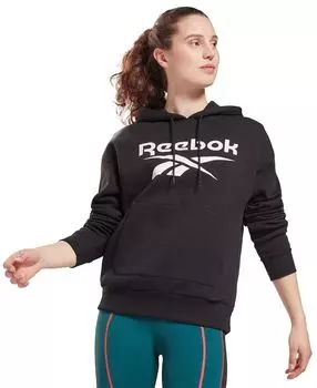 Женская флисовая толстовка с капюшоном Reebok, серый