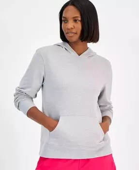 Женская флисовая толстовка с карманами-кенгуру ID Ideology, серый