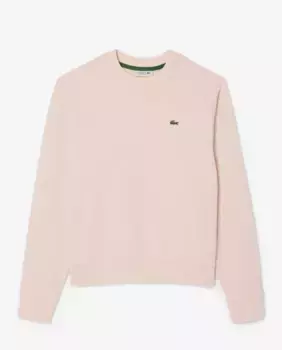 Женская флисовая толстовка с круглым вырезом Lacoste, розовый