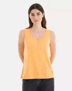 Женская футболка 100% хлопок без рукавов Massana, оранжевый