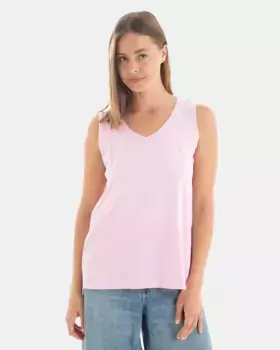 Женская футболка 100% хлопок без рукавов Massana, розовый
