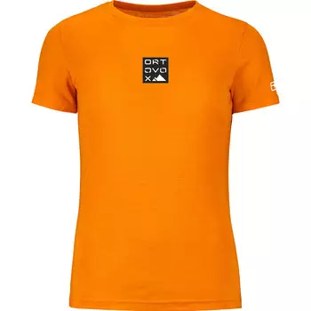 Женская футболка 185 Merino Square Ortovox, оранжевый