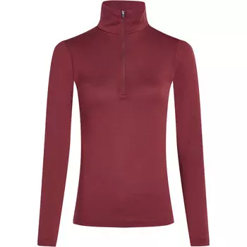 Женская футболка 260 Tech с полумолнией и длинным рукавом Icebreaker, черный