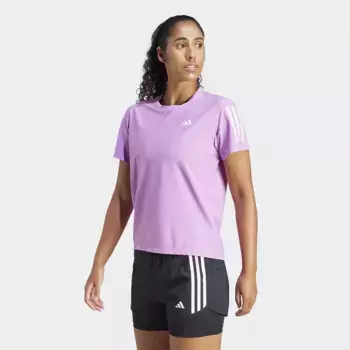 Женская футболка Adidas Own The Run, фиолетовый