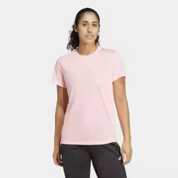 Женская футболка Adidas Train Essentials Big Performance Logo Training, цвет Rosa