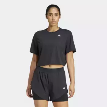 Женская футболка Adidas Train Essentials Boxy Workout, чёрный