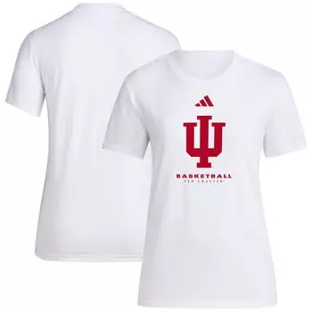Женская футболка adidas White Indiana Hoosiers Bench adidas