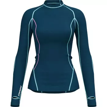 Женская футболка Allure с длинным рукавом Crazy, бирюзовый