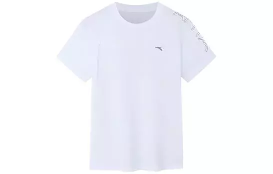 Женская футболка Anta Variety Training Collection с рукавами реглан, снежинка, белая
