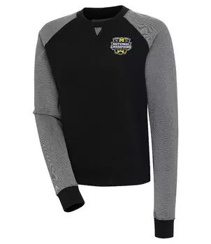 Женская футболка Antigua NCAA Michigan Wolverines 2023 National Champions Flyer Bunker, черный