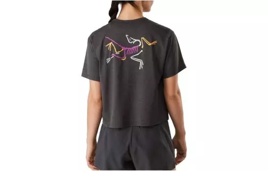 Футболка женская Arcteryx Taema Series, черный / розовый