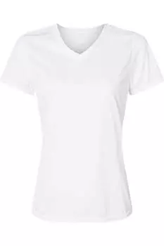 Женская футболка Augusta Sportswear Nexgen Wicking с V-образным вырезом, белый