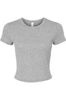 Женская футболка BELLA + CANVAS с микро-рубчиком для малышей, цвет athletic heather