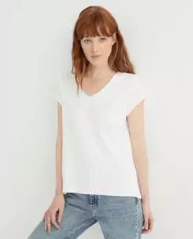 Женская футболка без рукавов с круглым вырезом Guitare, белый