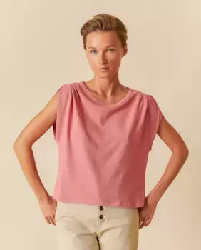 Женская футболка без рукавов с круглым вырезом Indi & Cold, красный