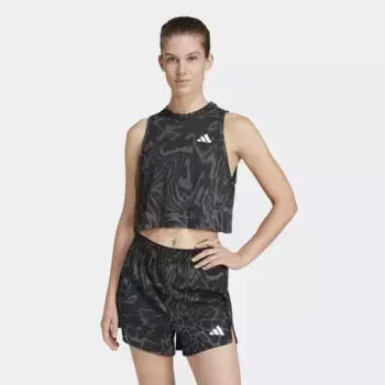 Женская футболка без рукавов с принтом Train Essentials adidas, чёрный