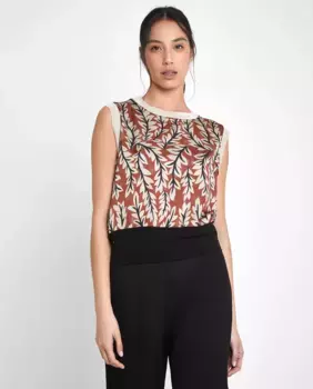 Женская футболка без рукавов с принтом Trucco, мультиколор