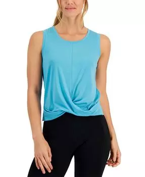 Женская футболка без рукавов с узлом спереди ID Ideology, синий